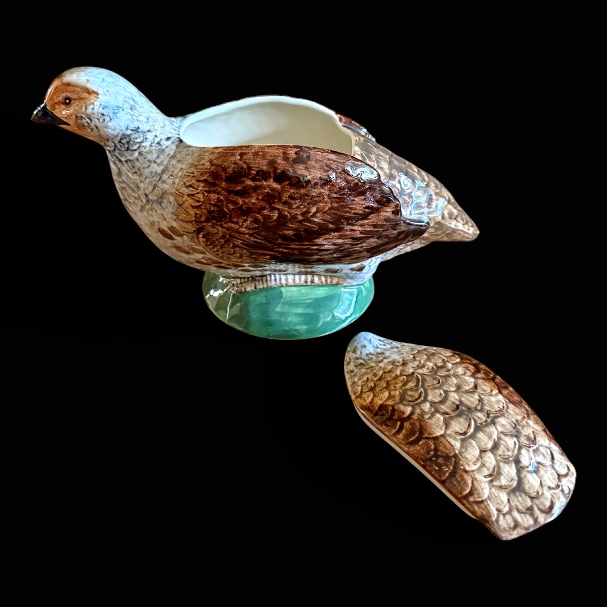 Terrine en forme de perdrix - Modèle Rambouillet, Jean Bertholle pour Gien-photo-2