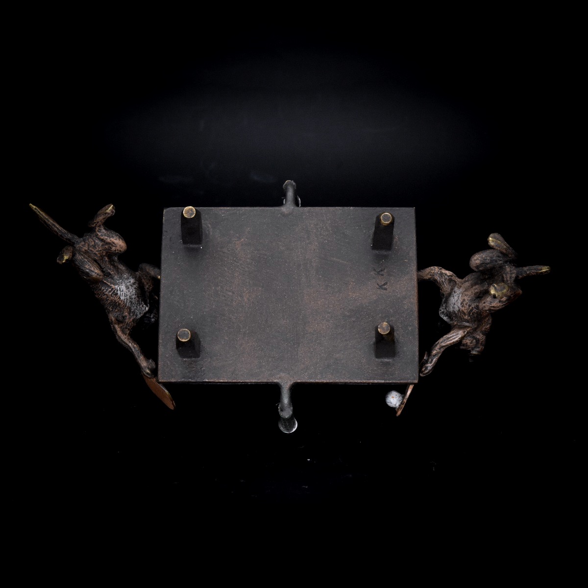 Dogs Playing Table Tennis - Vienna Bronze, Karl Kauba, Circa 1900-photo-2