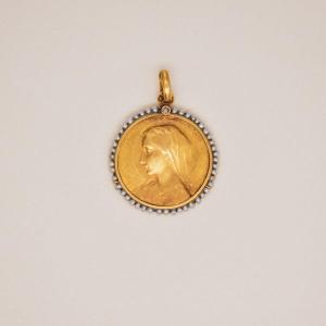 Médaille Religieuse Art Nouveau