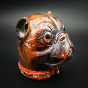Bulldog Inkwell - Black Forest, Late 19th Century / 1900