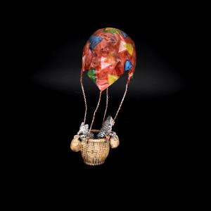 Cats In A Hot-air Balloon - Viennese Bronze, Bergmann, Circa 1900