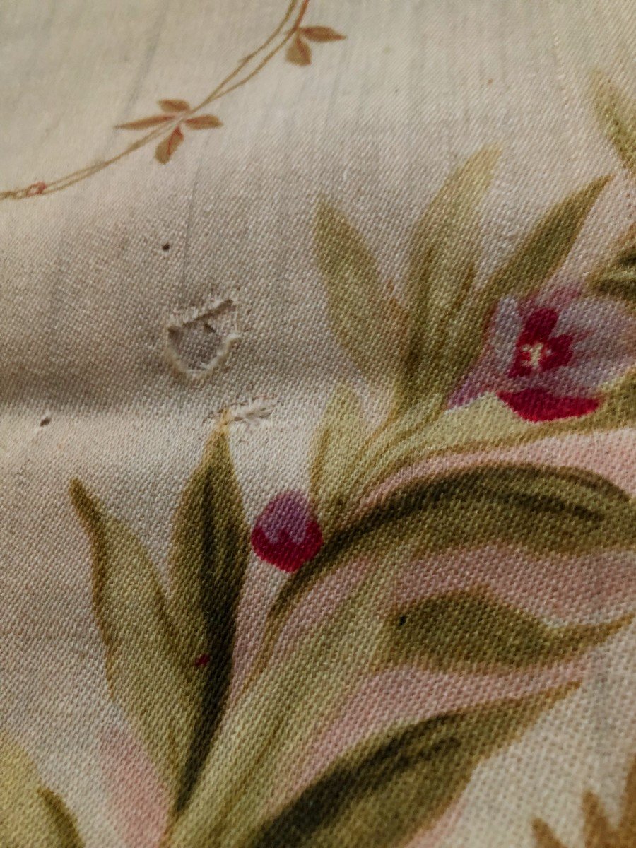 N° 1 Pair Of Curtain Hangings Mid XIXth Century Printed Cotton-photo-5