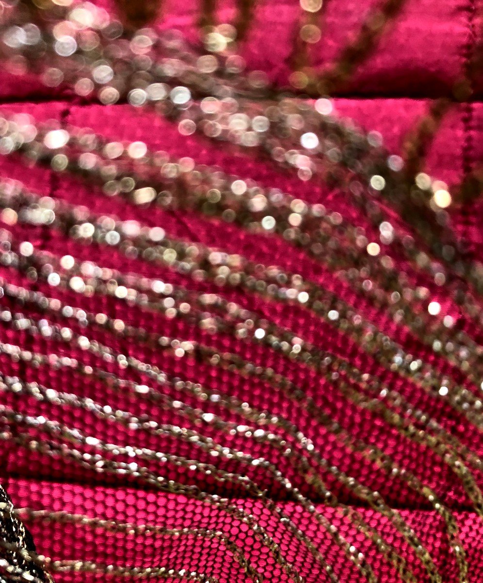 Etole Et Ceinture Art Deco Broderie Fil D Or Et Argent -photo-6