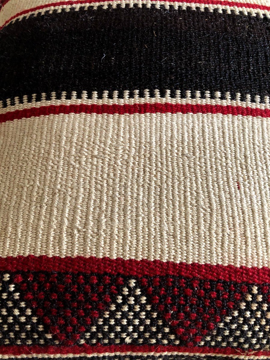  Tissu Coussin Navajo Fin XIXème Siecle Four Corners Etats Unis Amerindien-photo-4