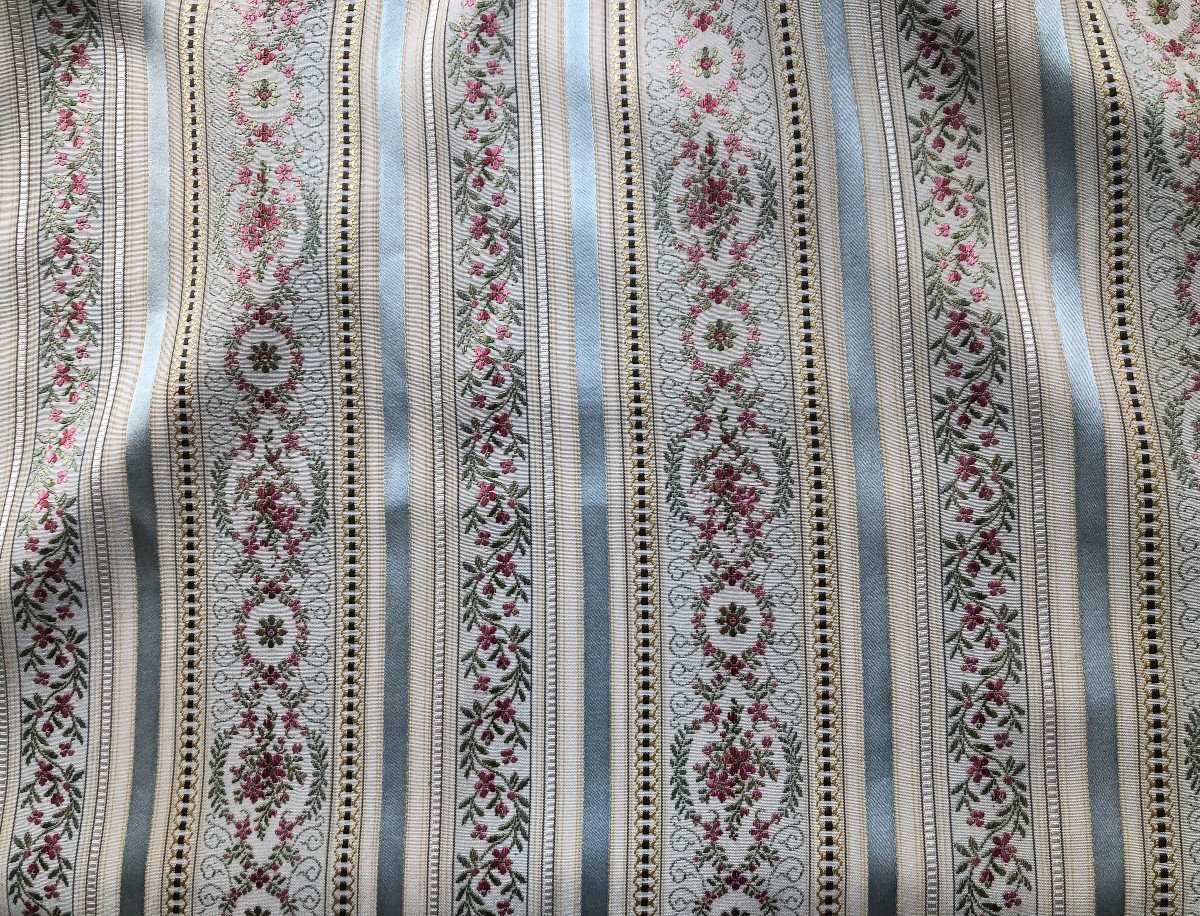 Tissu Paire De Rideaux En Soie De Style Louis XVI-photo-2