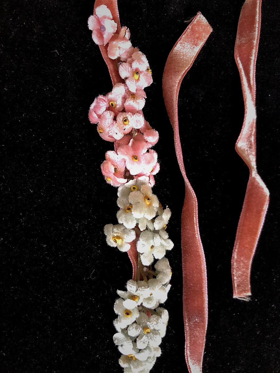 Tissu Jarretiere 1900 Fleurs-photo-3