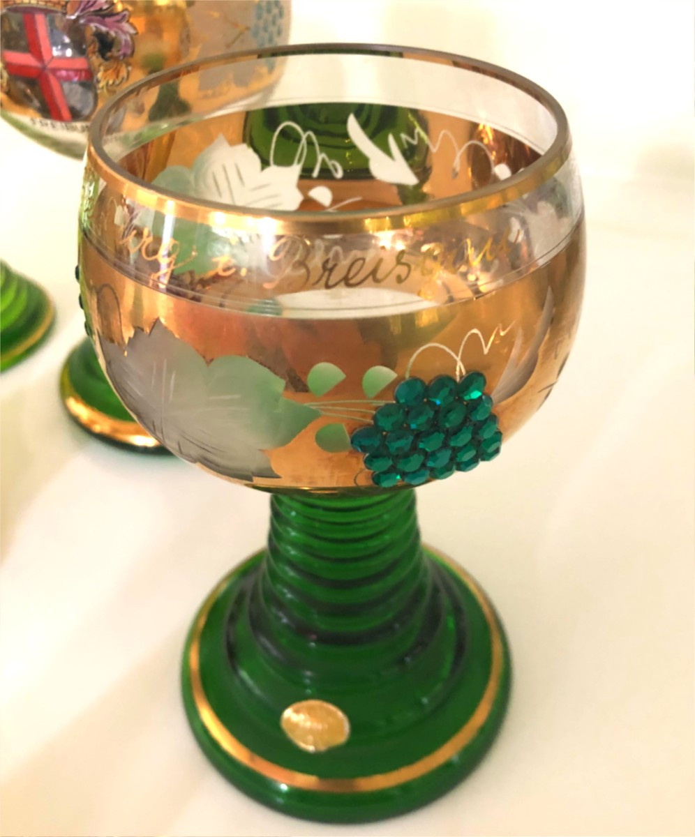 10 Glass Roemer Win Forestier Crystal Collection Germany-photo-3