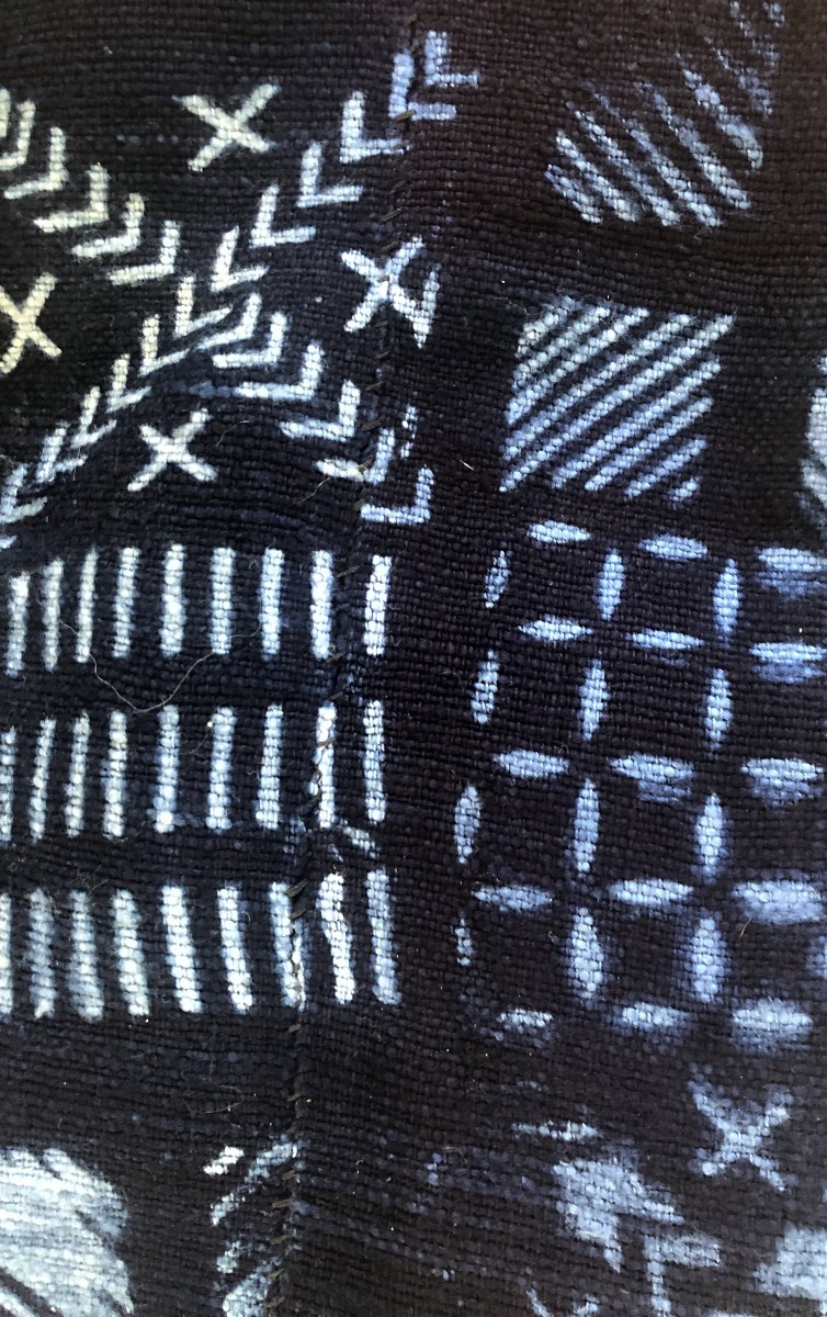 Old African Indigo Handmade Loincloth-photo-4