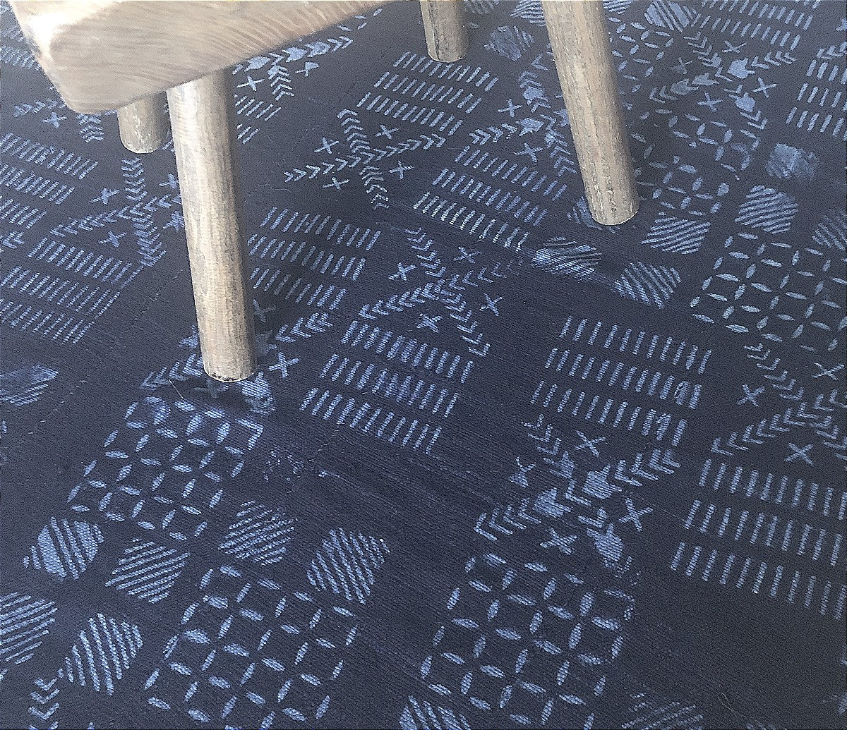 Old African Indigo Handmade Loincloth-photo-5