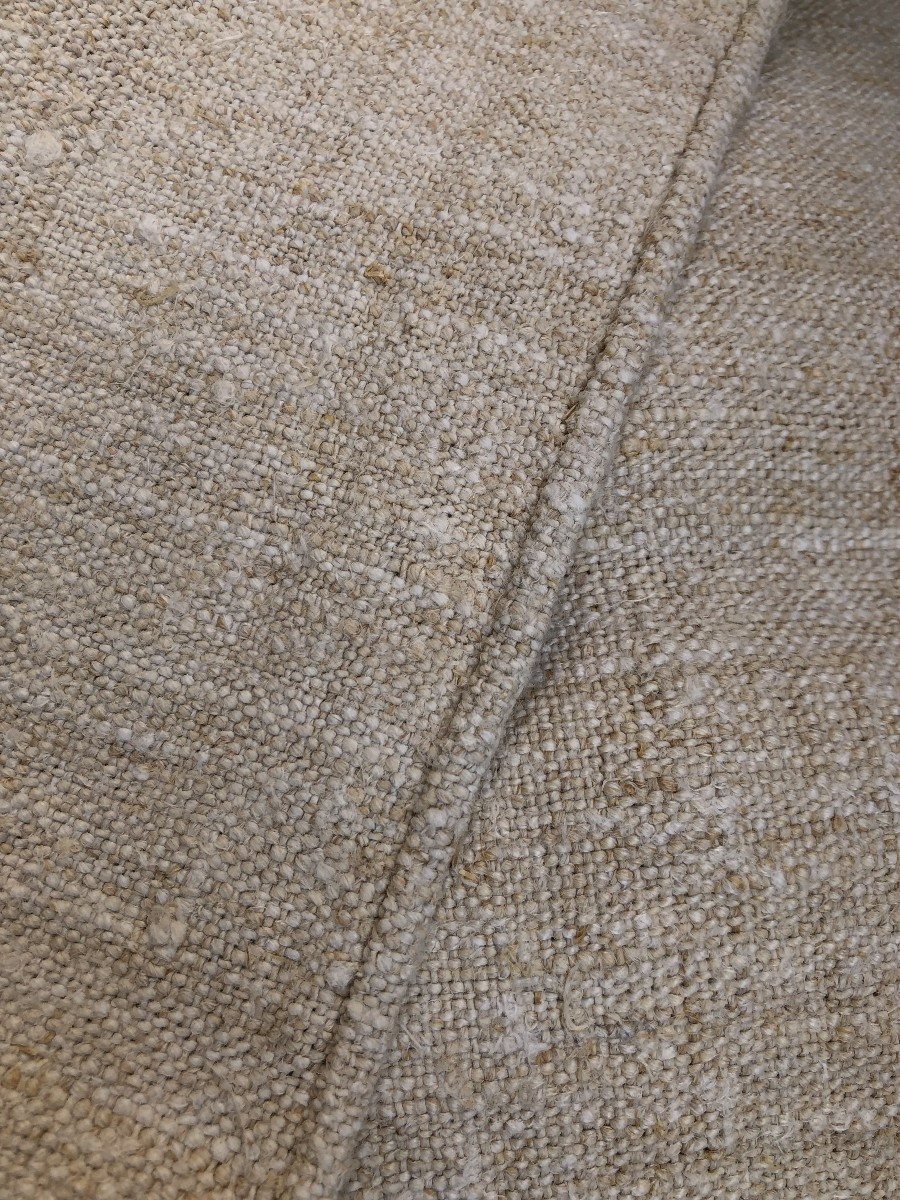 Antique Fabric 5 Tea Towels In Hemp 18th Century-photo-2
