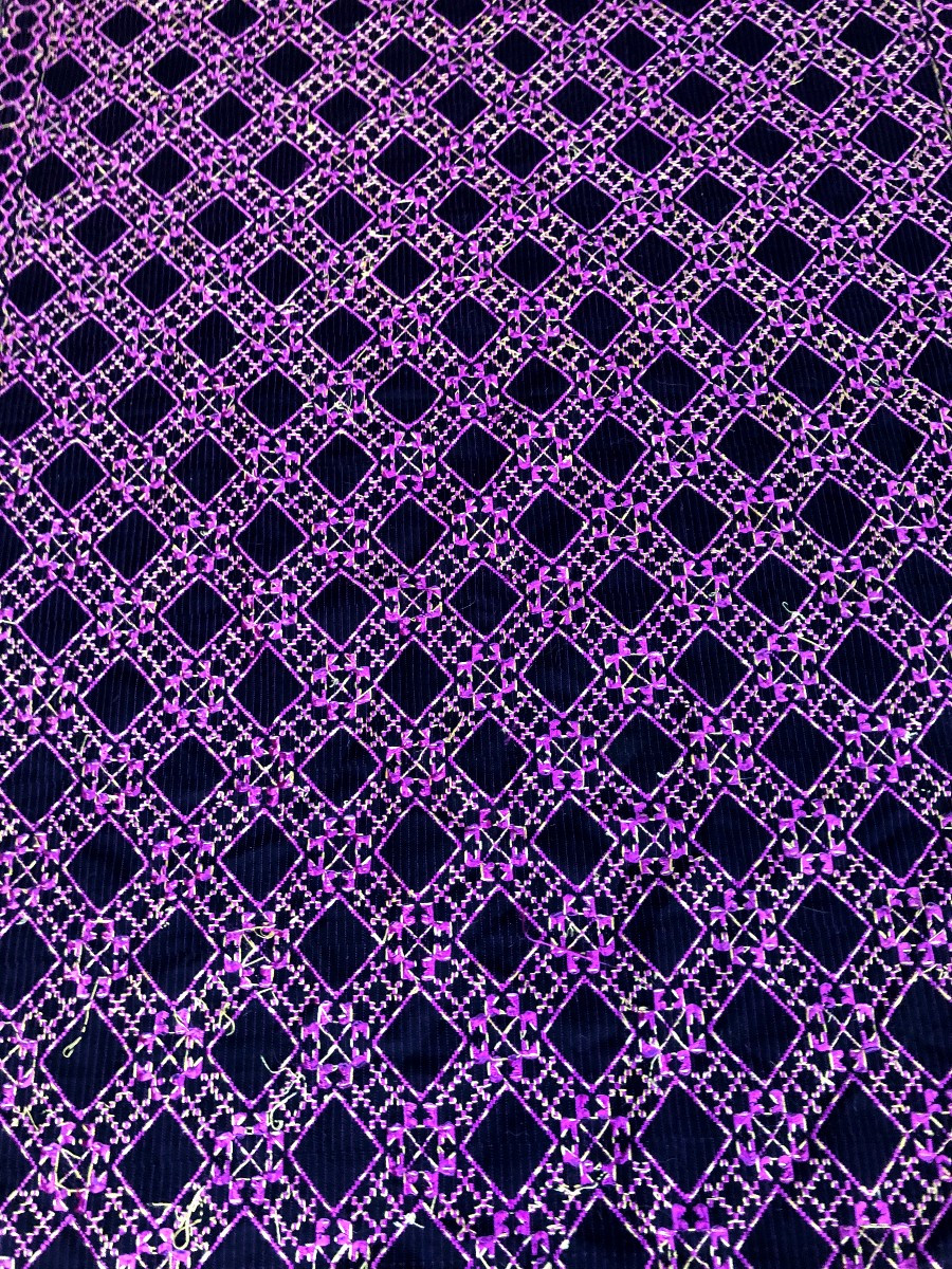 TISSU ANCIEN CHALE VALLEE DE SWAT PAKISTAN-photo-4