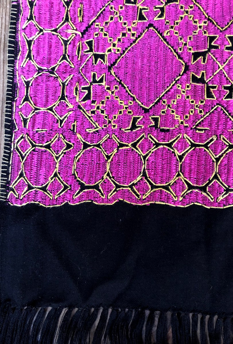 TISSU ANCIEN CHALE VALLEE DE SWAT PAKISTAN-photo-1