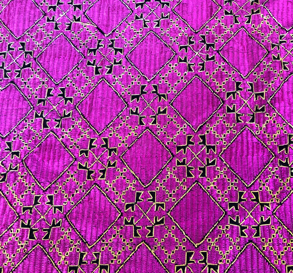 TISSU ANCIEN CHALE VALLEE DE SWAT PAKISTAN-photo-3