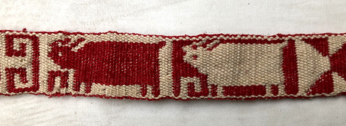 Antique Fabric, Gaucho/criollo Belt Trim, South America -photo-2