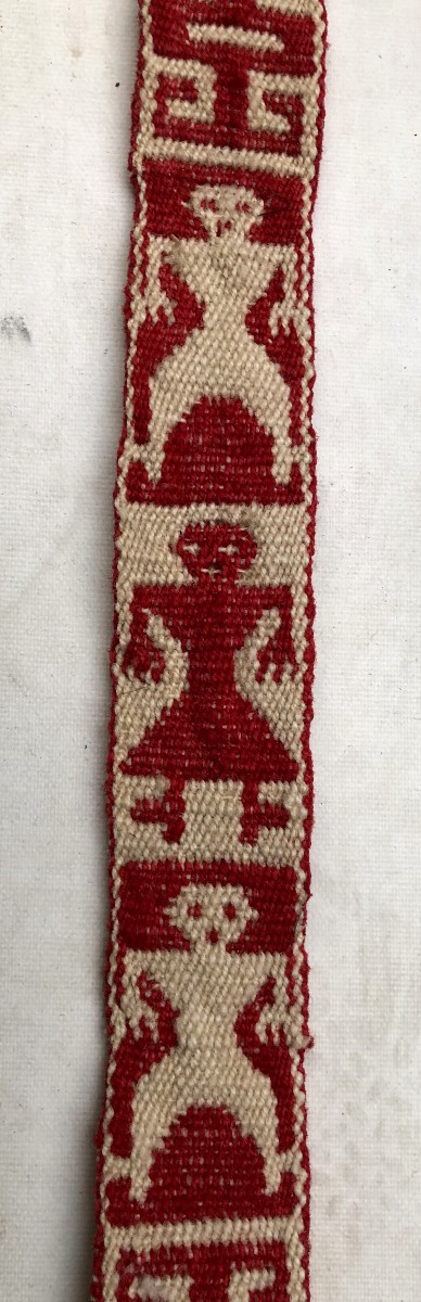 Antique Fabric, Gaucho/criollo Belt Trim, South America -photo-3