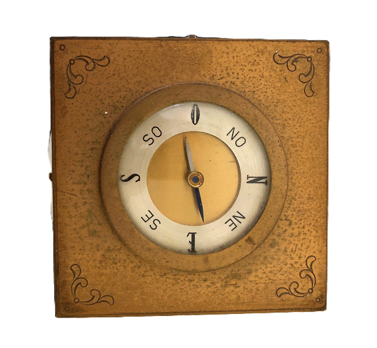 Hour Lavigne Bronze Desk Clock, Barometer, Hydrometer, Compass, And Thermometer-photo-1