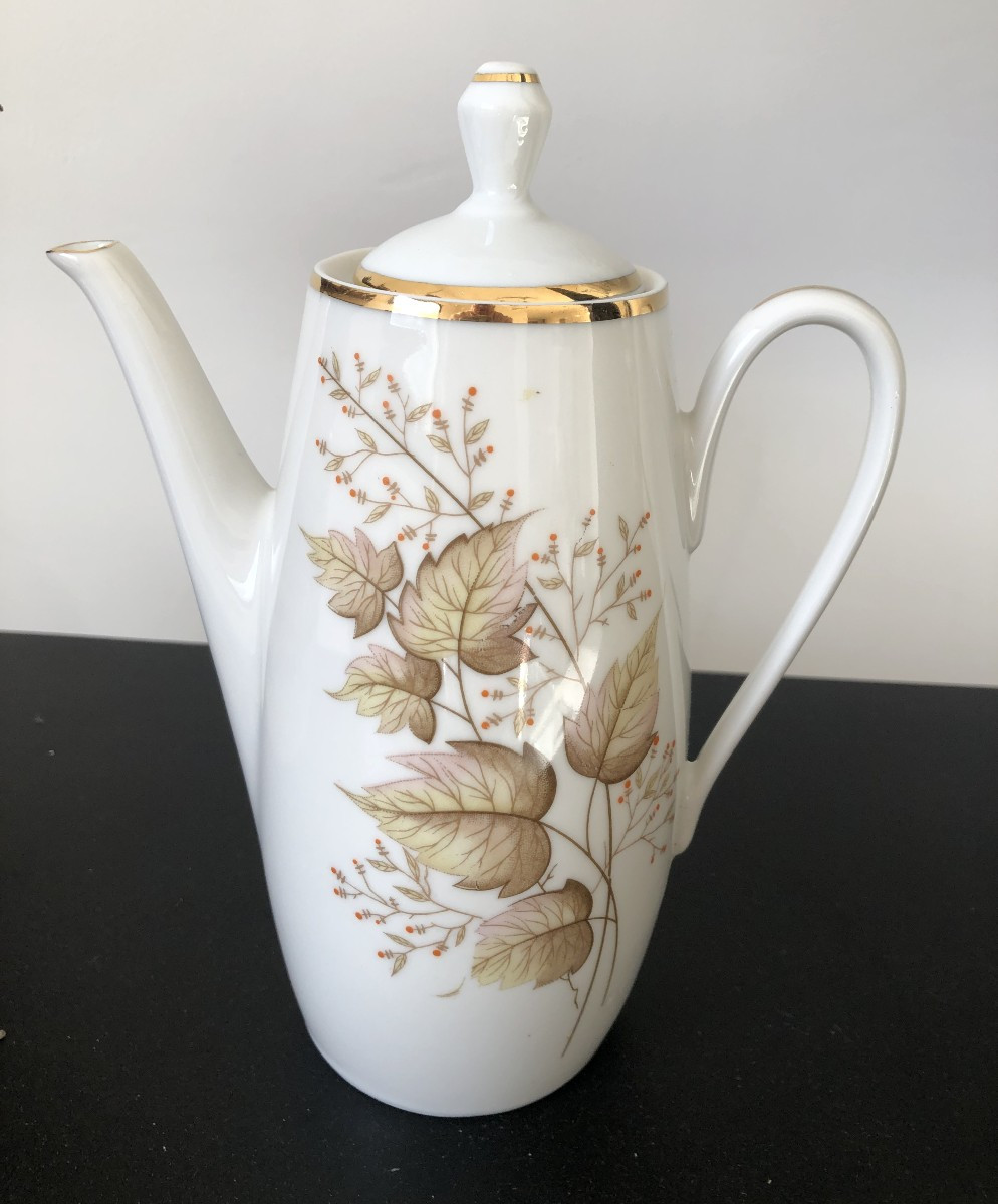 SERVICE A CAFE MOKA PORCELAINE ALLEMANDE MID CENTERY-photo-2