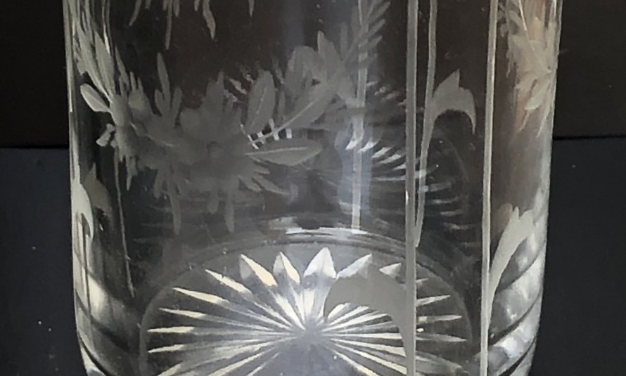 N° 2 FLACON A PARFUM CRISTAL BACCARAT ET ARGENT MASSIF -photo-2