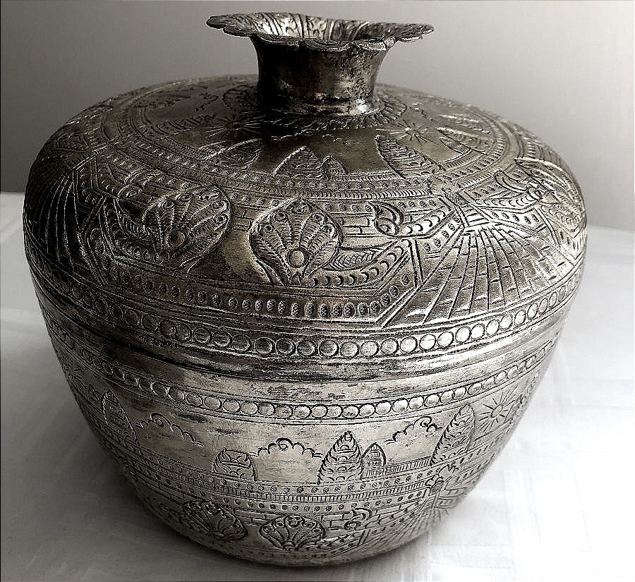 COUPE BOITE BOL URNE CEREMONIELLE CAMBODGE ANGKOR VAT PHAN INDOCHINE-photo-4