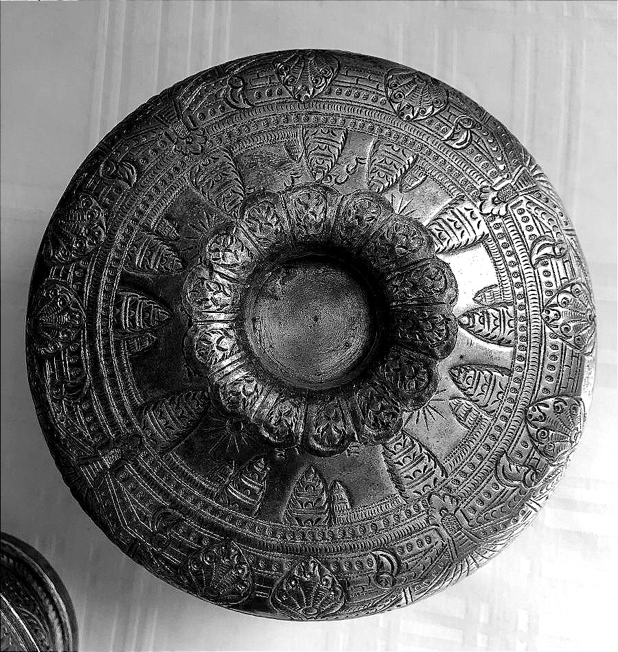 COUPE BOITE BOL URNE CEREMONIELLE CAMBODGE ANGKOR VAT PHAN INDOCHINE-photo-1