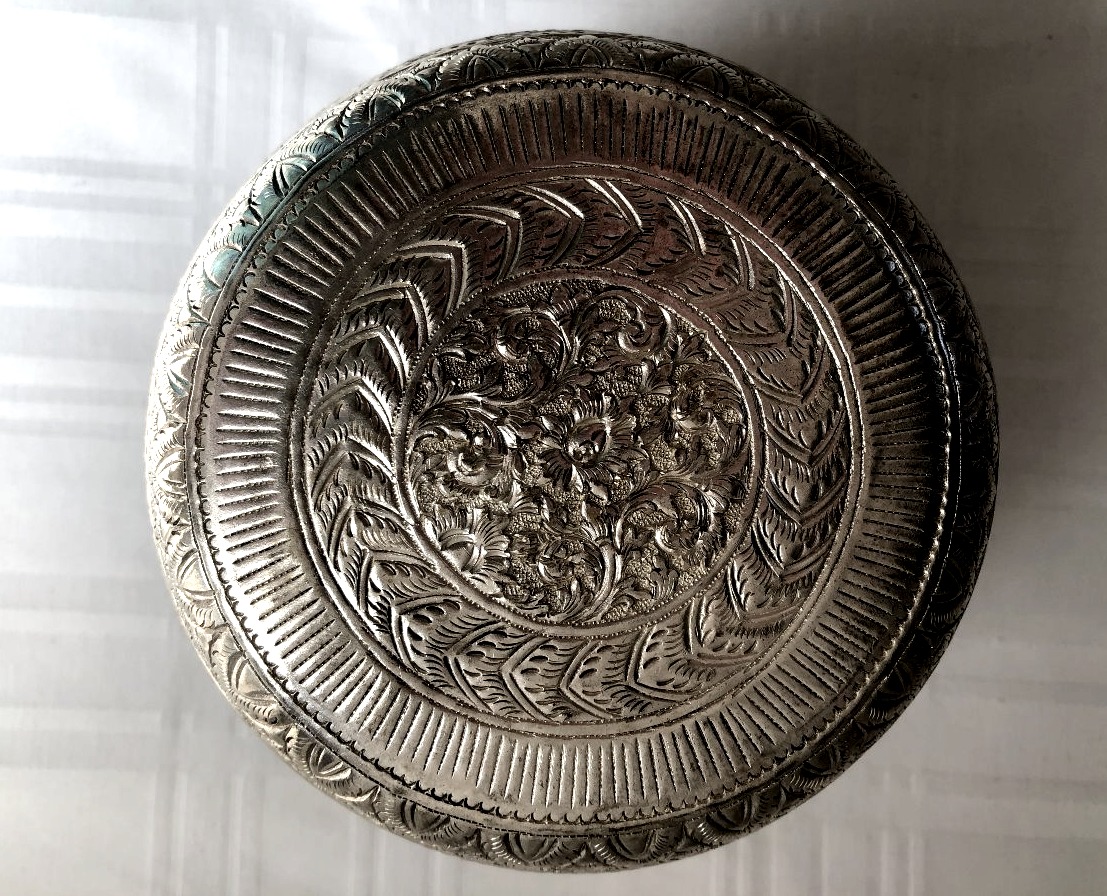 COUPE BOITE BOL URNE CEREMONIELLE CAMBODGE ANGKOR VAT PHAN INDOCHINE-photo-2