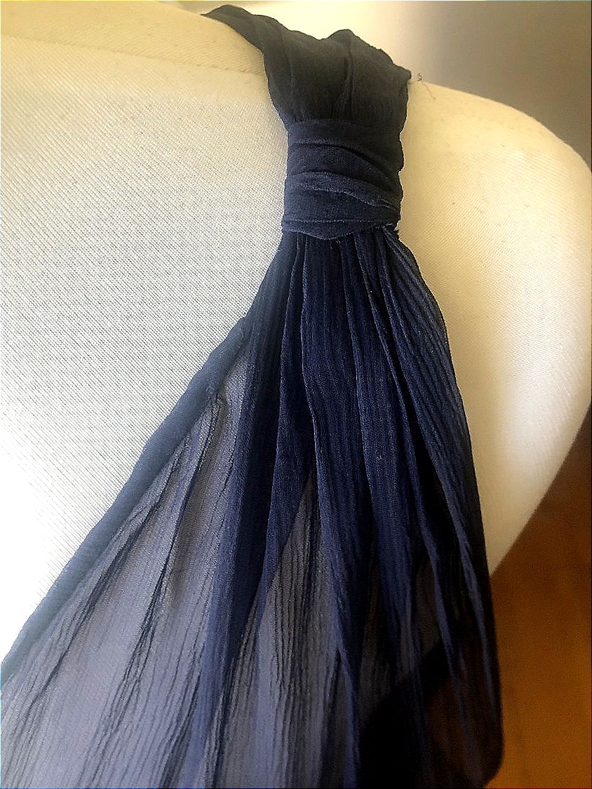 1950s Couture Cocktail Dress With Sparkling Embroidery-photo-2