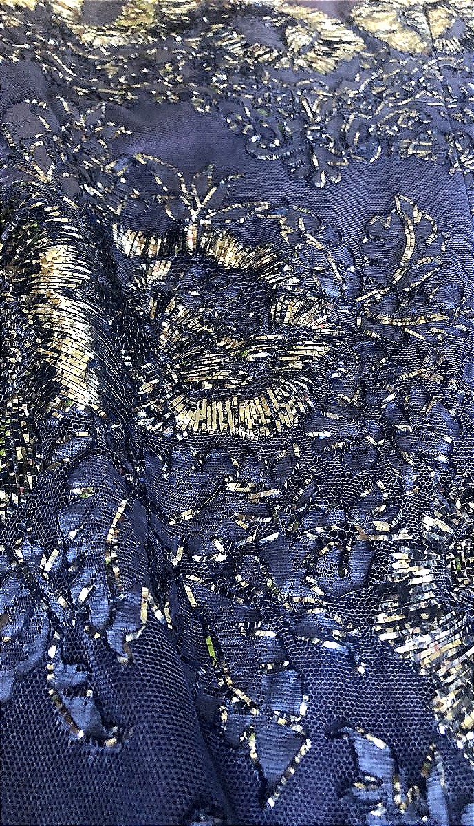 1950s Couture Cocktail Dress With Sparkling Embroidery-photo-1