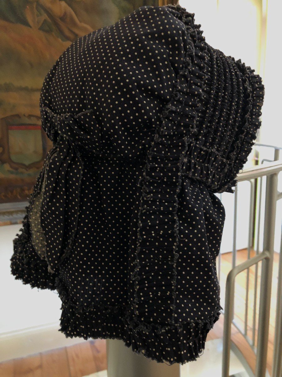 Textile Ancien Coiffe Costume Regional Ostreicultrice Arcachon Sud Ouest Chapeau-photo-4