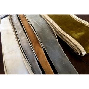 TISSU ANCIEN METRAGES DE 5 GALONS VELOURS DE SOIE