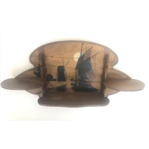 Inlaid Shelving Mill And Boats