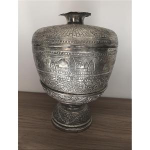 COUPE BOITE BOL URNE CEREMONIELLE CAMBODGE ANGKOR VAT PHAN INDOCHINE
