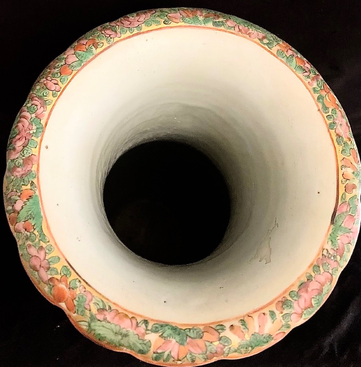 Vase Du 19ème Siècle En Céramique Colorée - Chine - Hauteur 61 Cm-photo-3