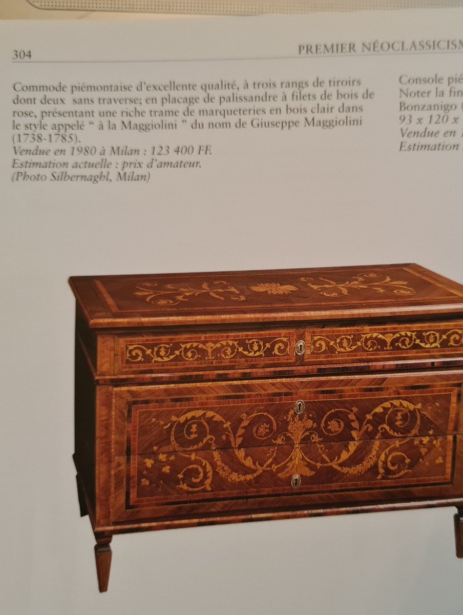 Commode Italienne Fin XVIIIème (1790) Région De Lombardie, Atelier Giuseppe Maggiolini (1734-18-photo-3