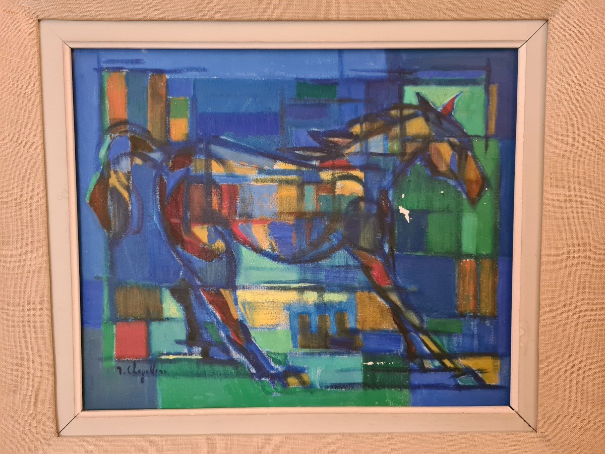 Jean Chevolleau (1924-1996) - Circus Horse - Hst Signed Lower Left
