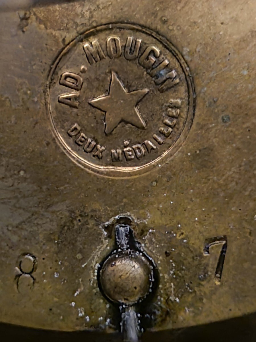 Importante Garniture De Cheminée En Bronze Doré Style Louis XV , Fin XXème -photo-5