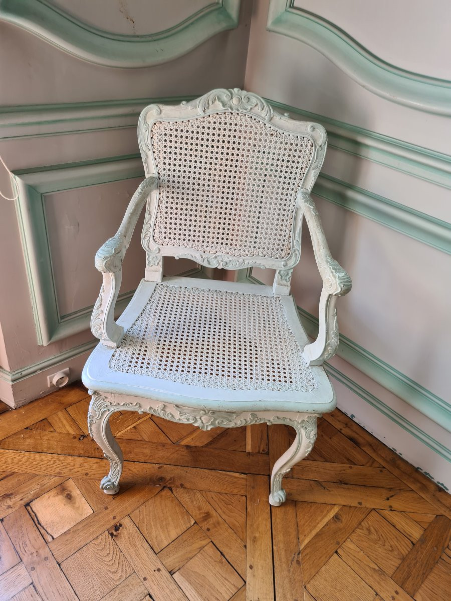 Set Of 11 Armchairs Sold Individually, Regency Style Circa 1900.-photo-2