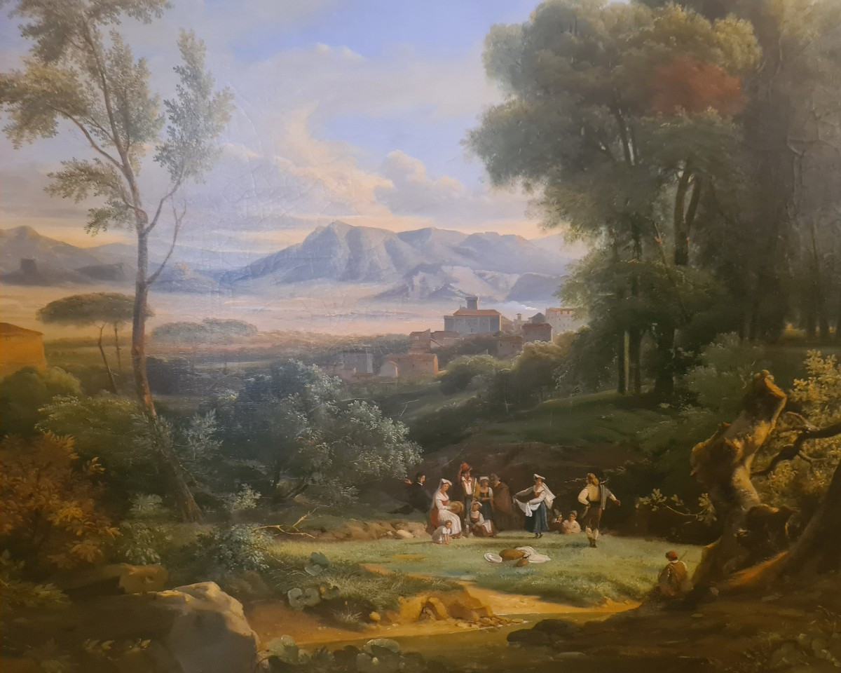 François Grenier de Saint Martin (1793-1867), Paire d’huile sur toile , signé , daté 1833-photo-6
