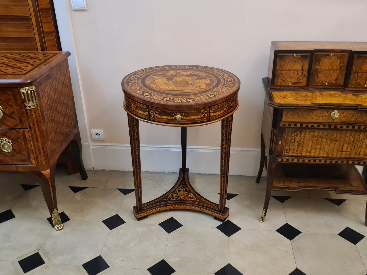 Guéridon tripode , suiveur de Giuseppe Maggiolini (1738–1814), Italie milieu XIXème -photo-2