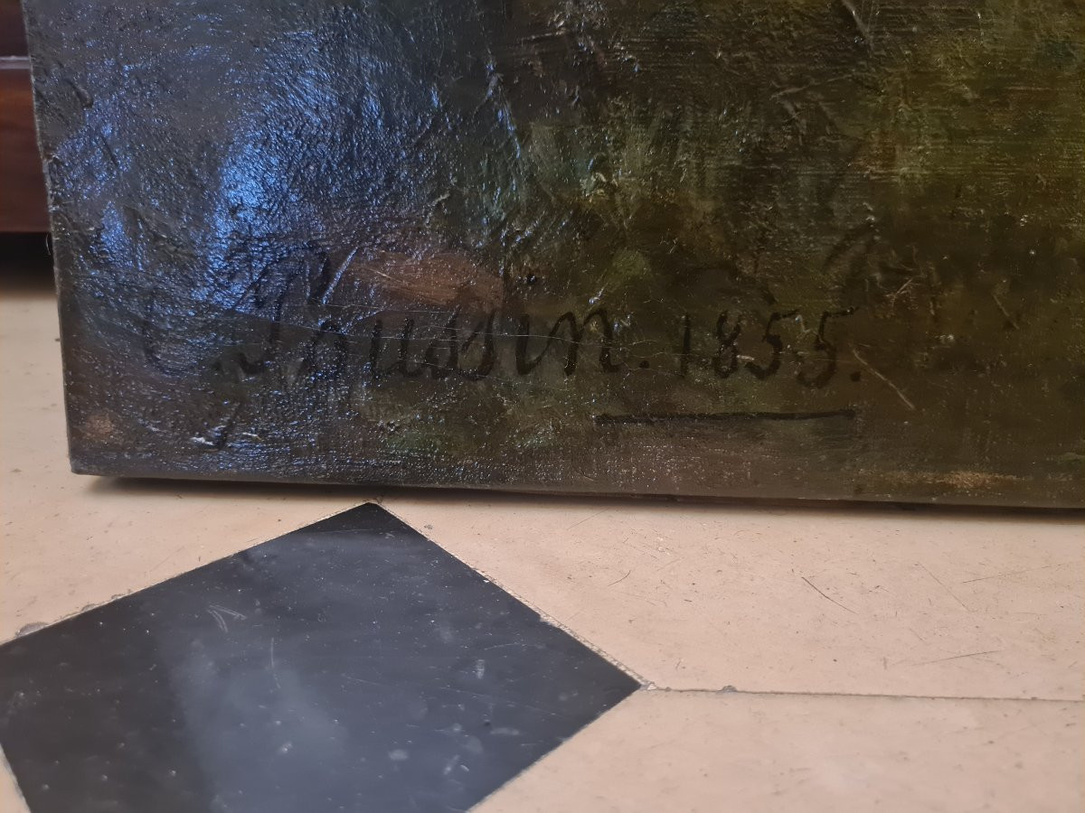 Pierre Charles Poussin (1819-1904) The Beggars' Festival - Dated And Signed 1855 - 119 X 139 Cm-photo-5