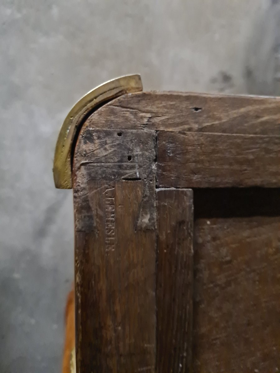  A Louis XVI Style Marquetry Sideboard Or Buffet Depicting Ruins And Landscapes - Stamped Lemas-photo-1