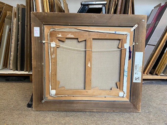 Tony AGOSTINI (1916-1990) VIOLONS ET CLARINETTE - hst - 46x54 cm-photo-3