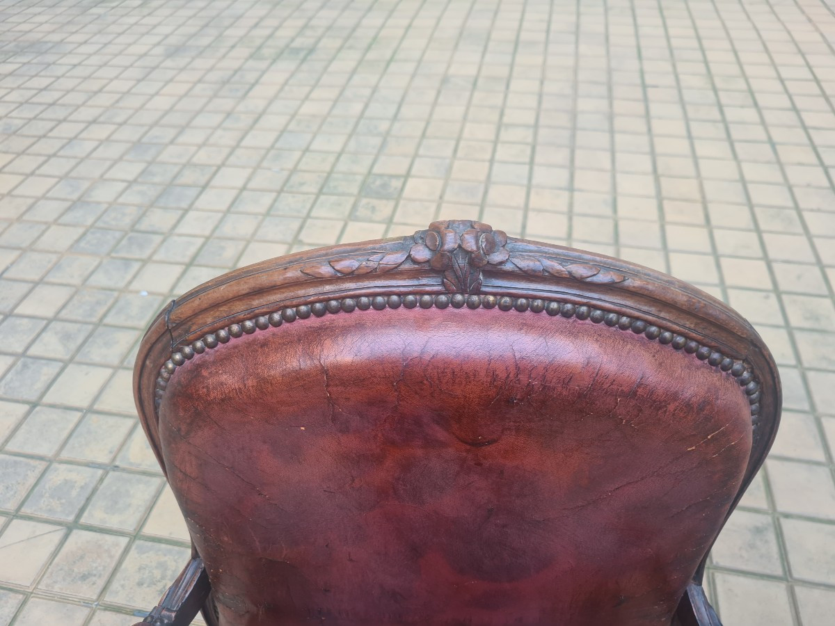 Pair Of Louis XV Style Armchairs-photo-2