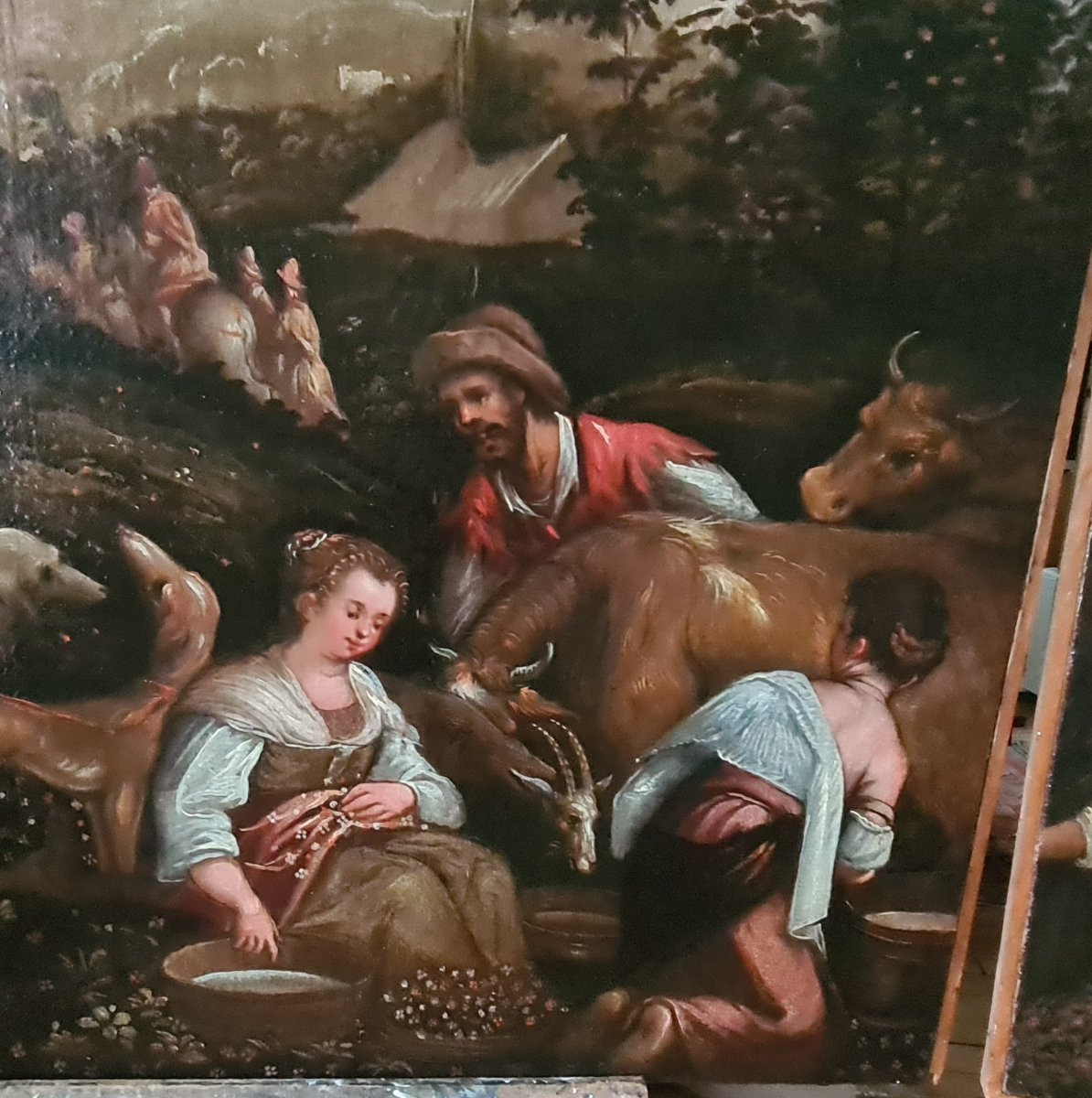 Venetian School, Bassano Workshop, Early 17th Century - Pair Of "the Grape Harvest And The Harv-photo-7