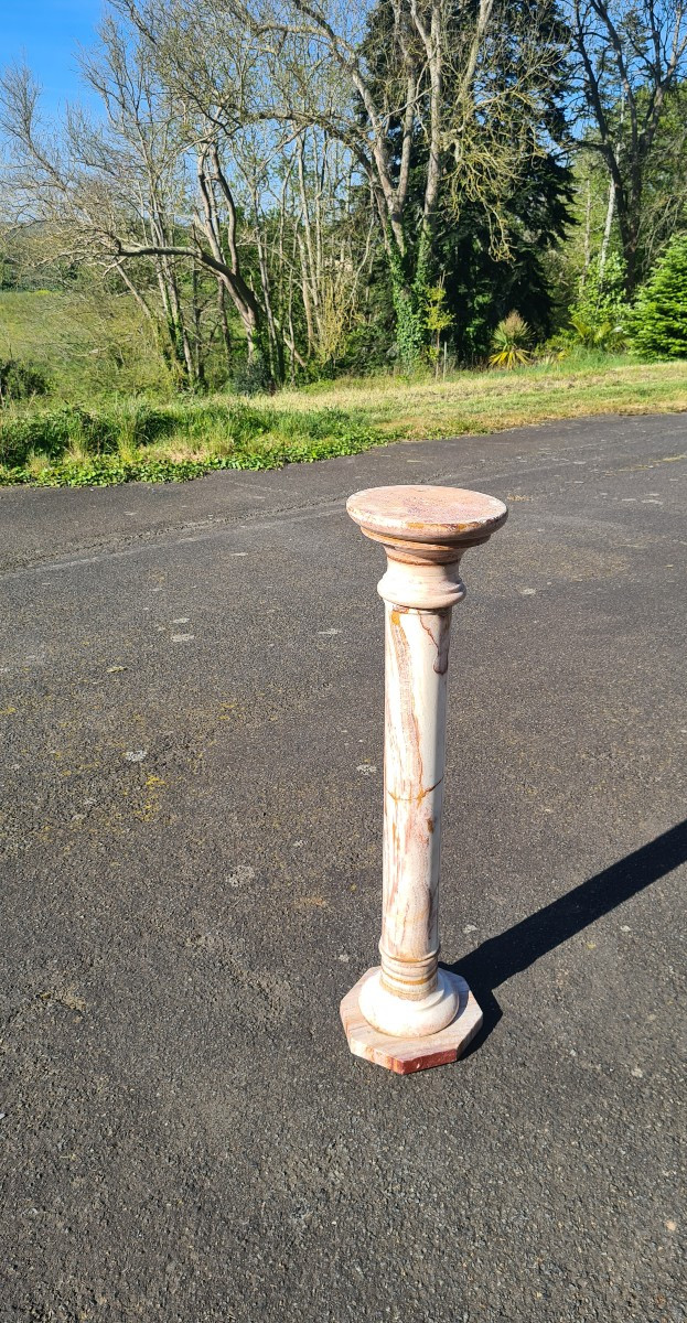 Selette ou colonne en marbre XIXeme 