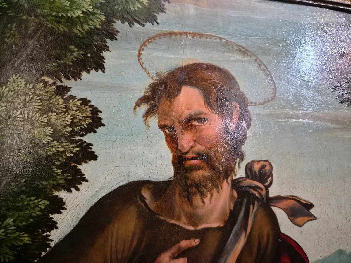 Juan Soreda (active In Castile From 1506 To 1537). – Saint John The Baptist. Original Panel-photo-2