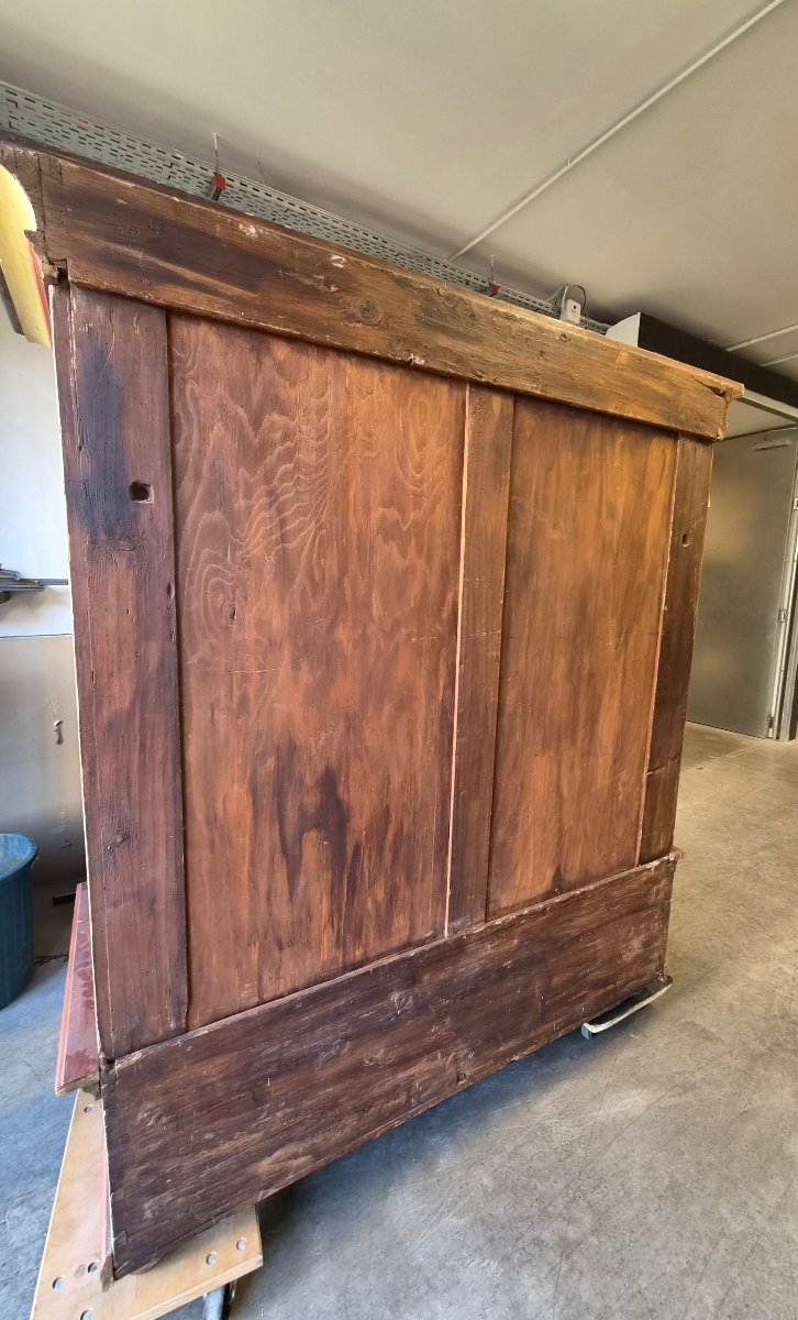  41 Late 18th-century Tyrolean Painted Wood Armoire.-photo-2
