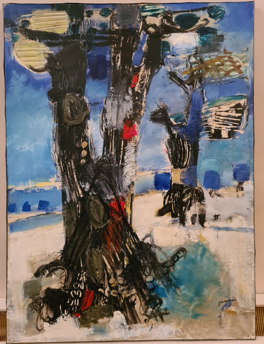 Paul Guiramand (1926-2007). Hst (73x54 Cm) Fairy Landscape
