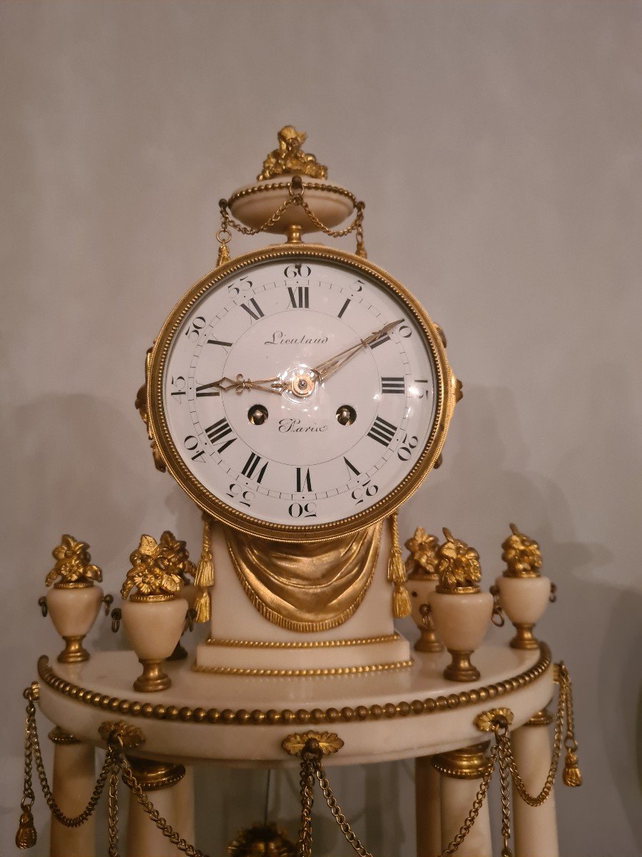 Large Portico Clock Louis XVI Period, Circa 1785-photo-2