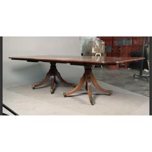 Large Solid Mahogany Dining Table, Victorian Period, Solid Mahogany, Circa 1860