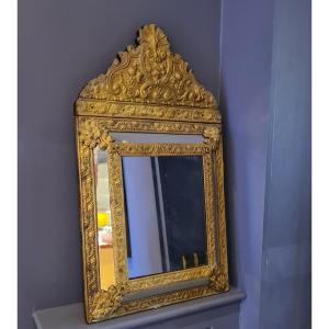 19th Century Pareclosed Mirror 